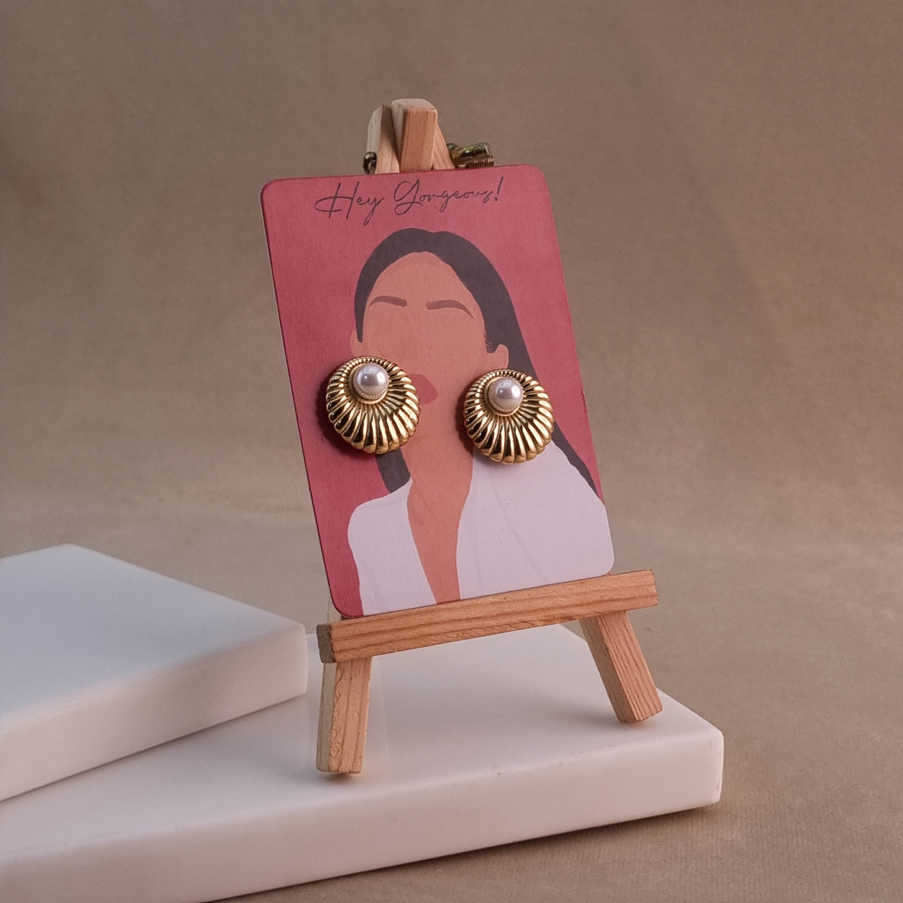 Golden Shell Earrings