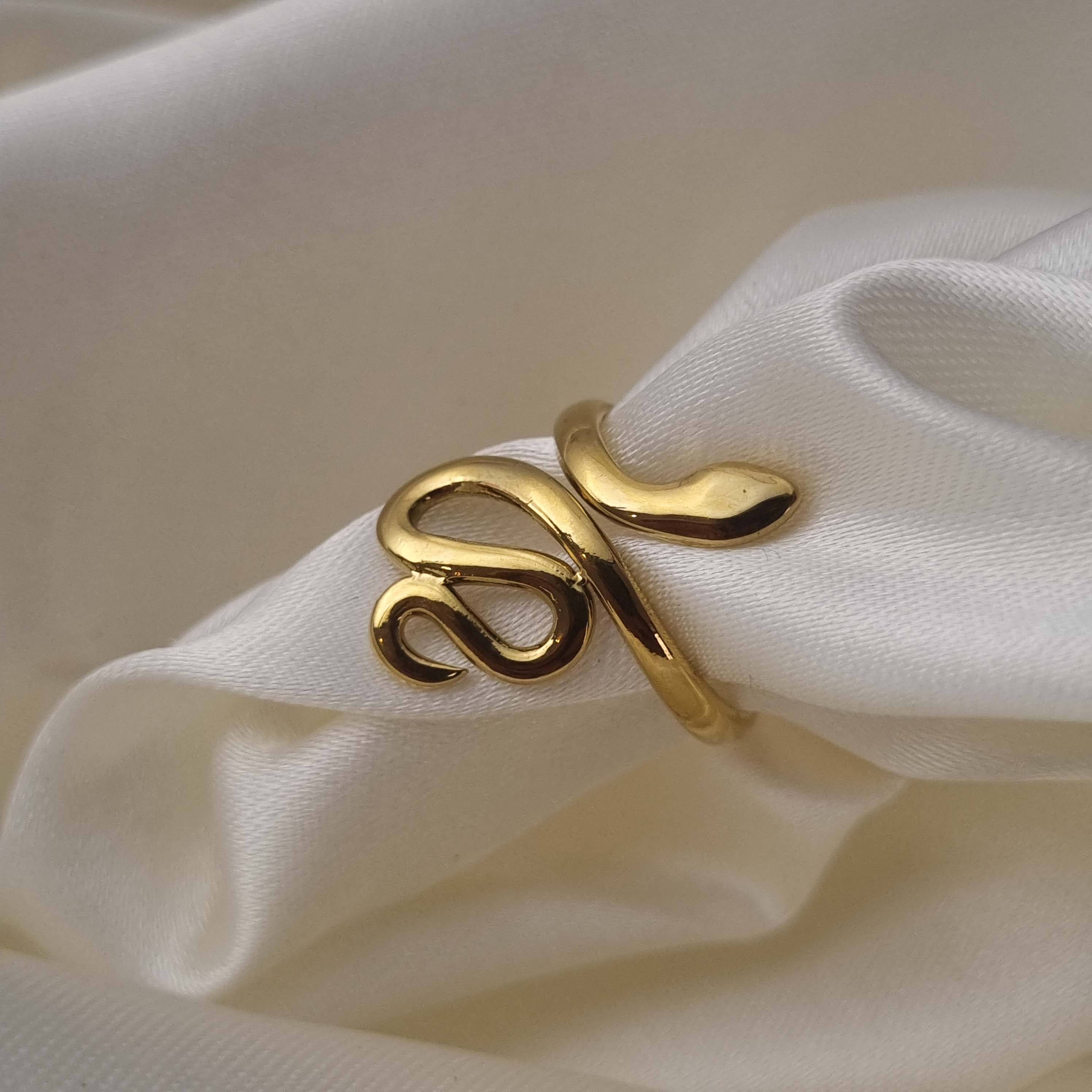 Golden Serpent Ring