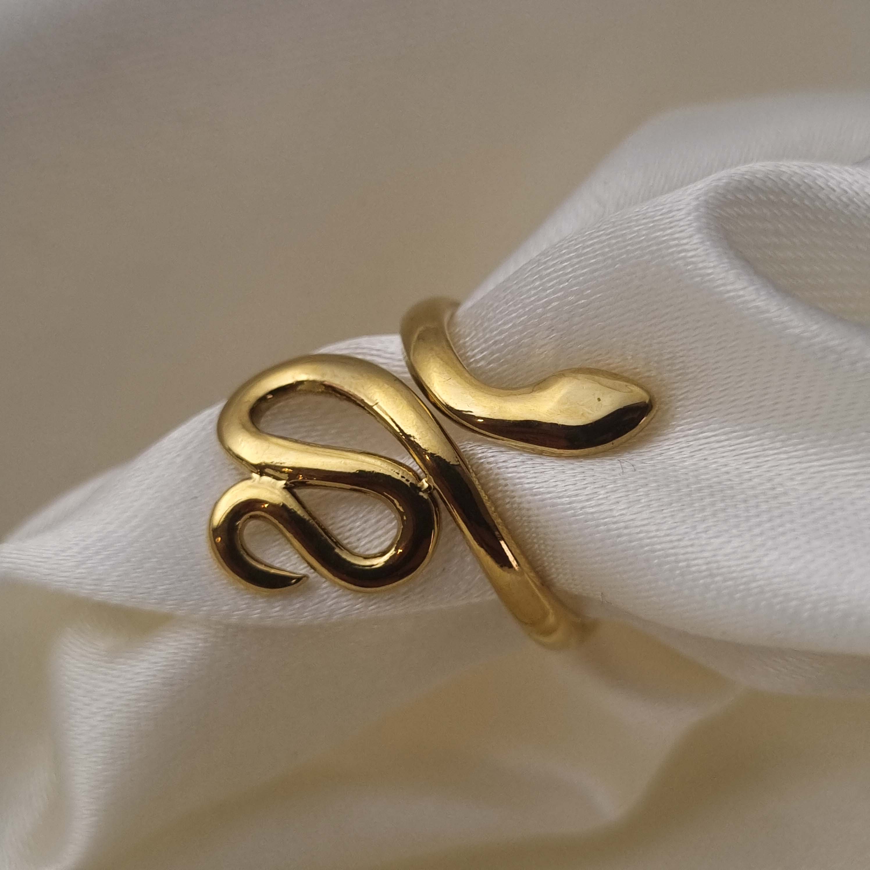 Golden Serpent Ring