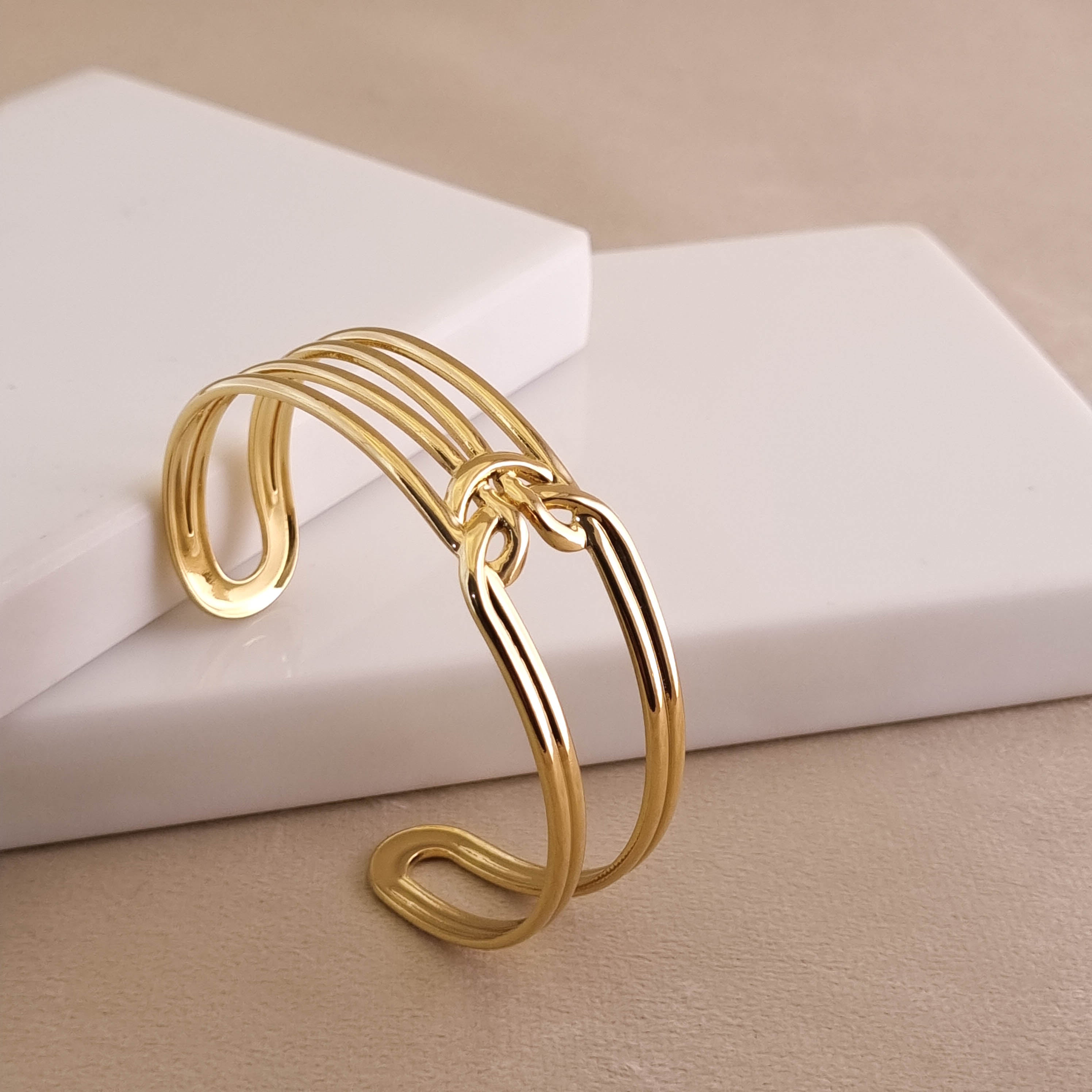 Sculptural Knot Cuff