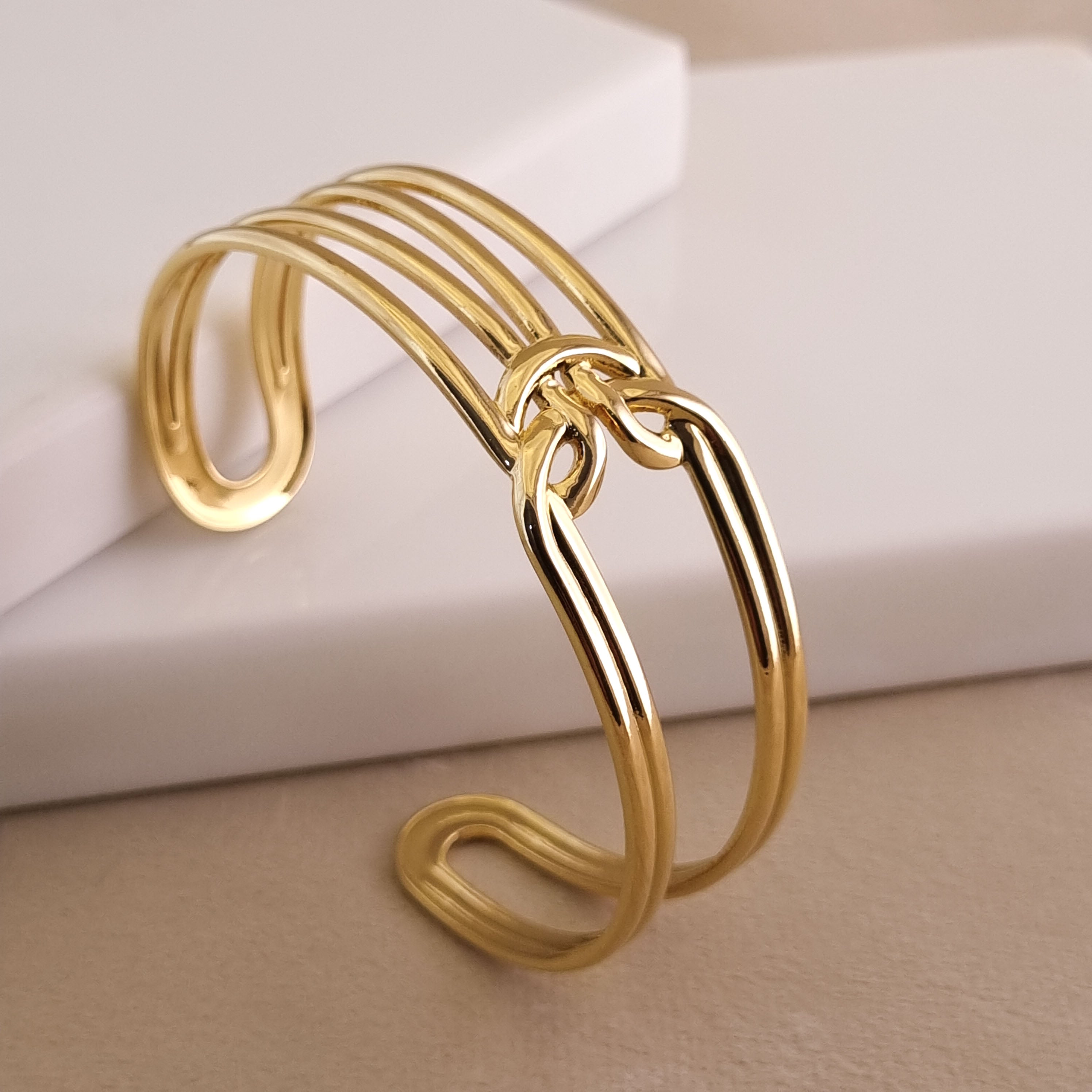 Sculptural Knot Cuff