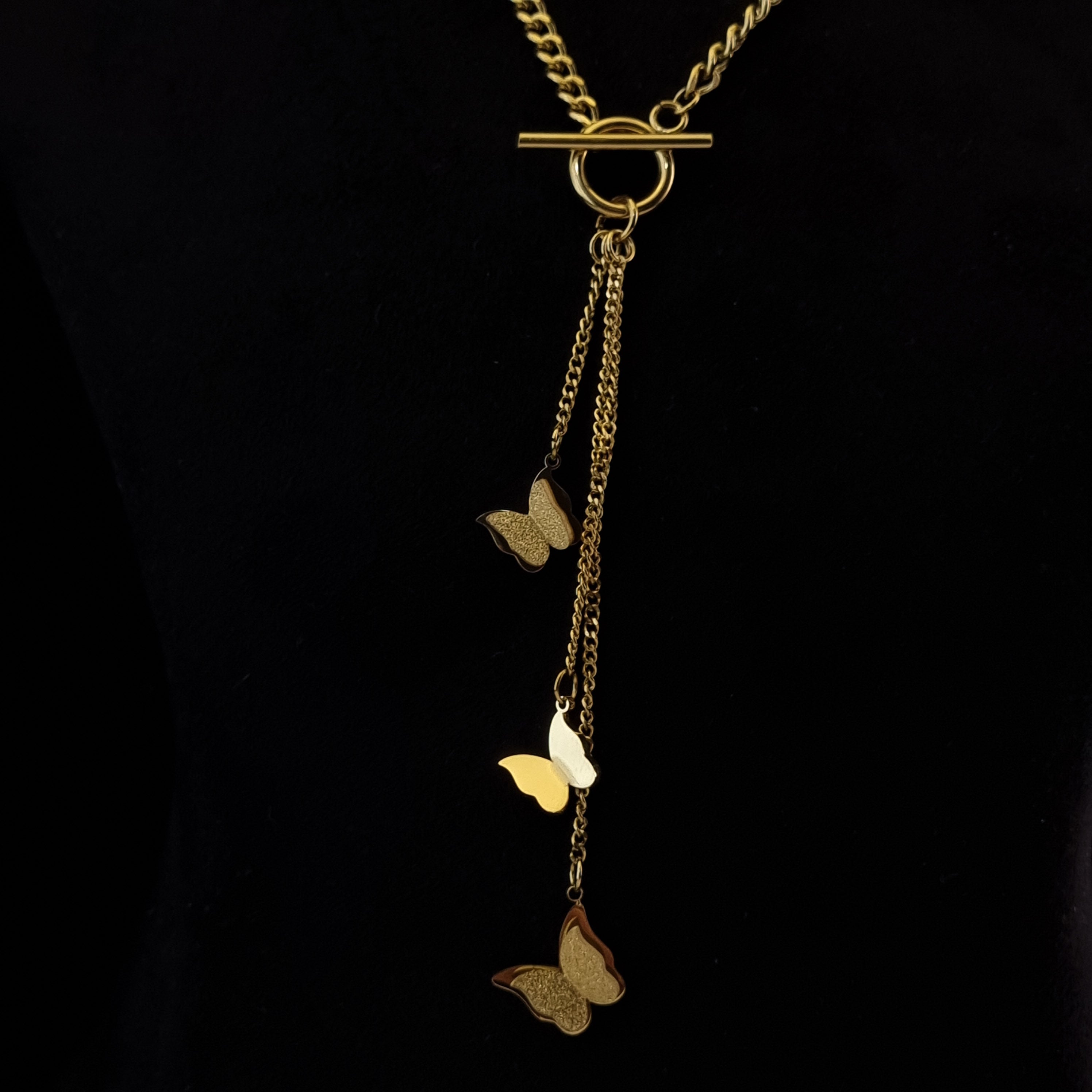 Butterfly Cascade Lariat