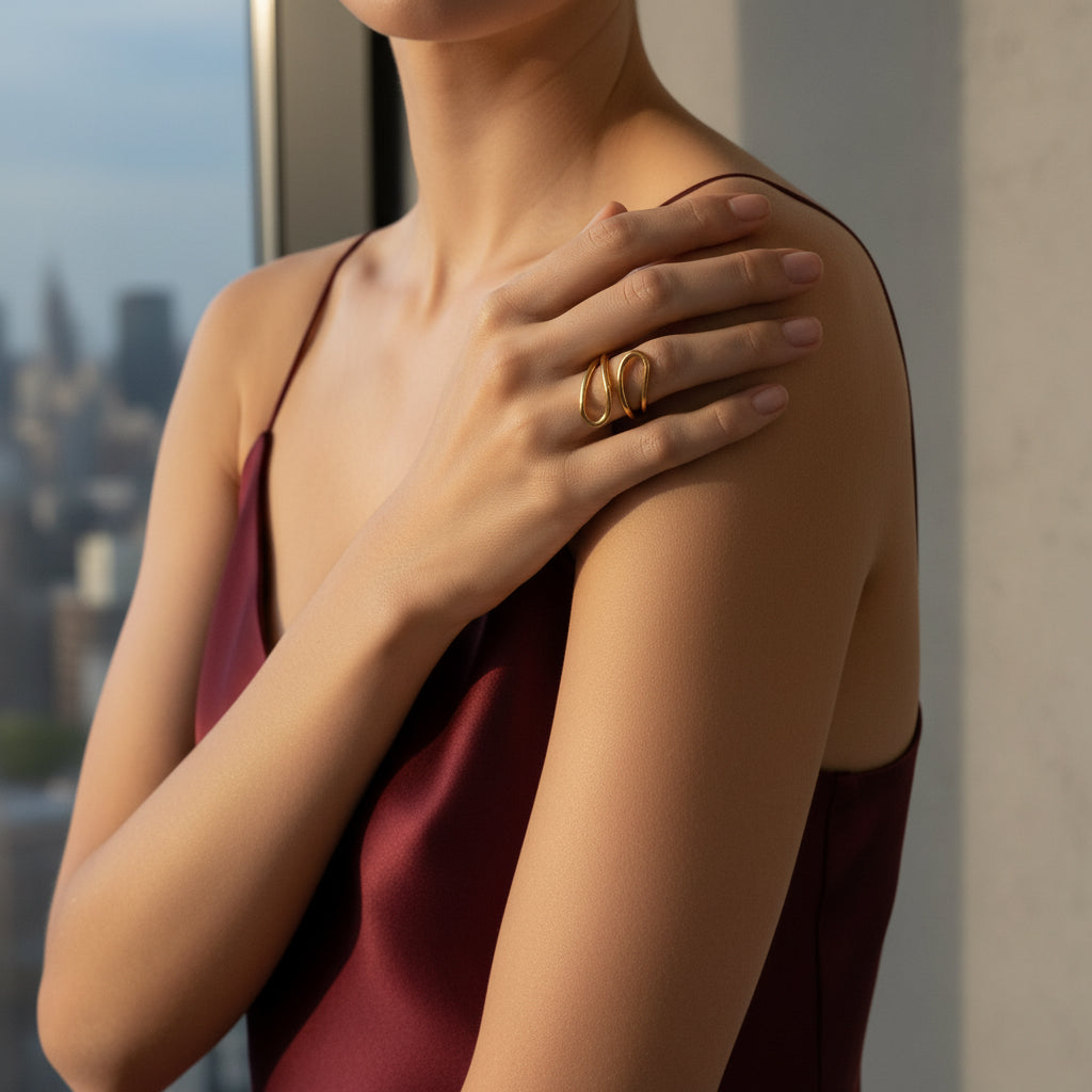 Sculptural Aura Ring