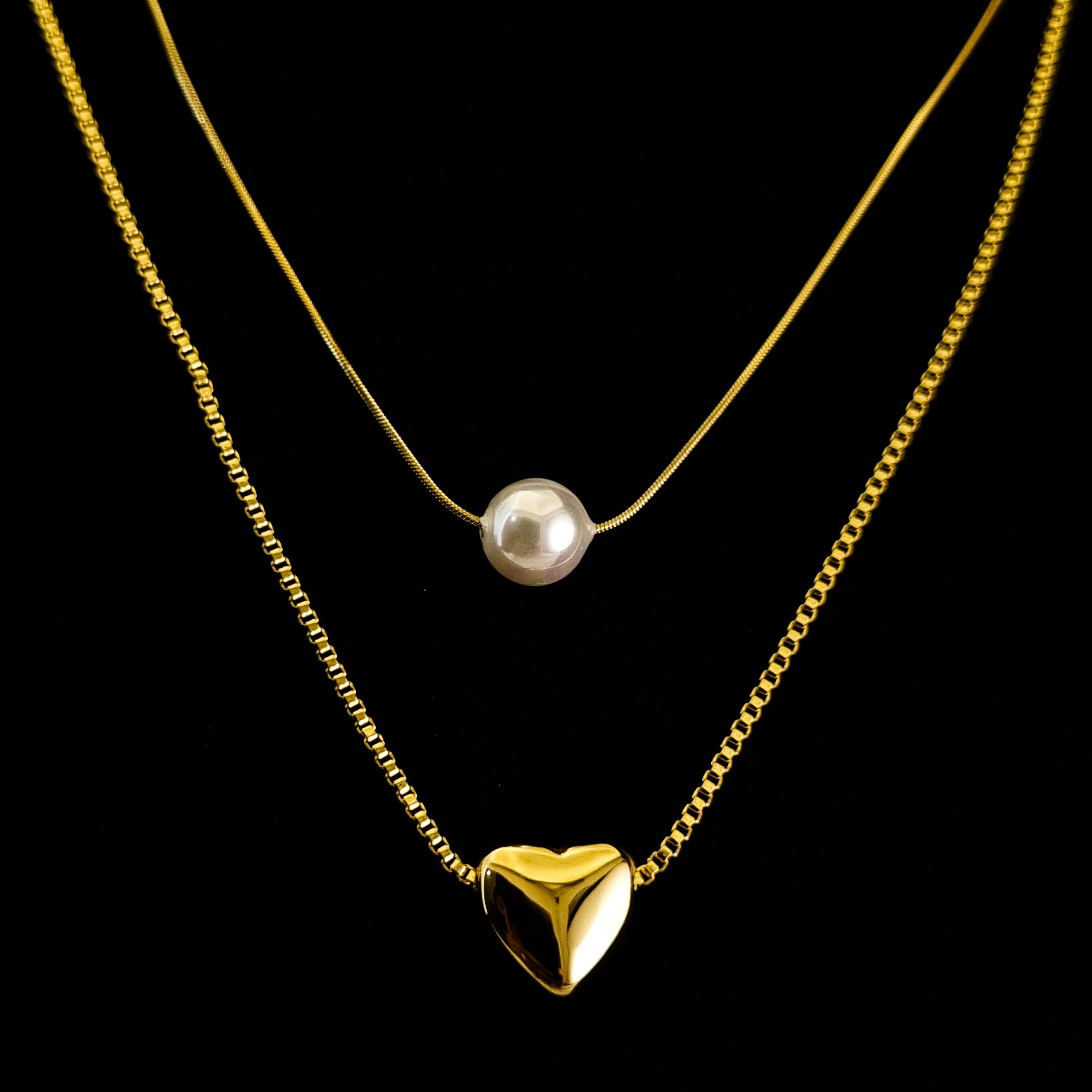 Serene Heart & Pearl Set