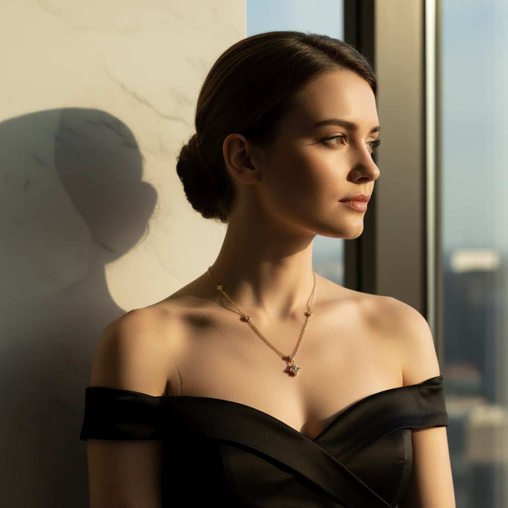 Celestial Clover Necklace