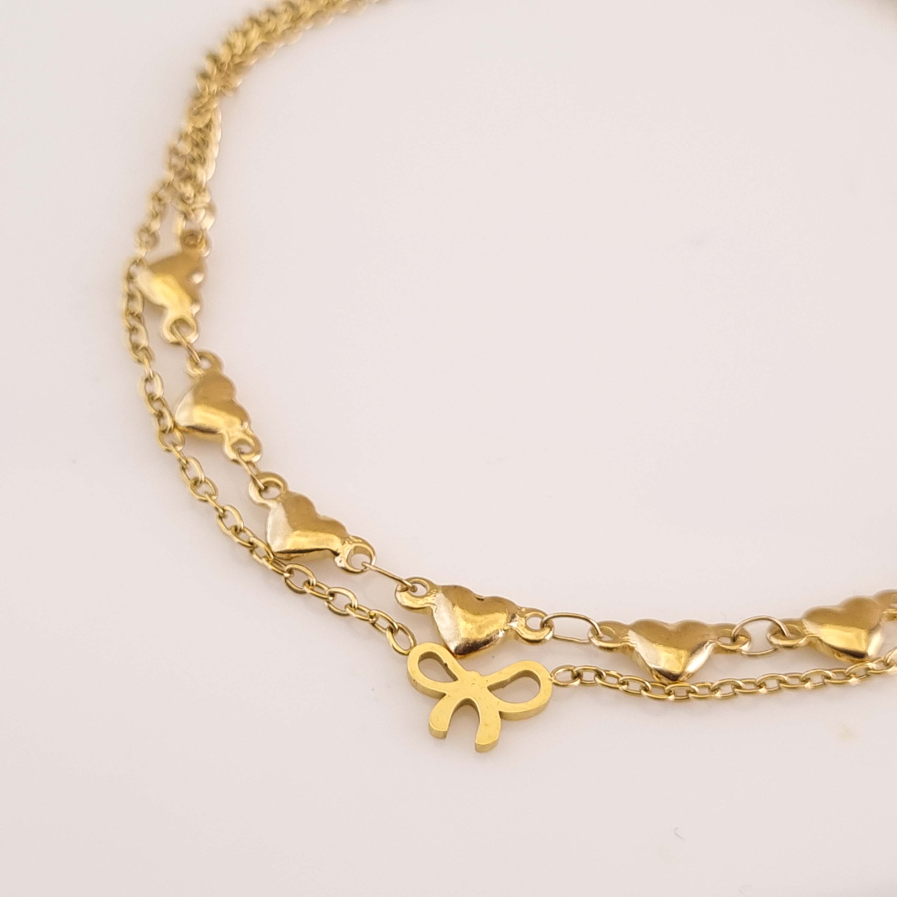 Céleste Heartline Anklet