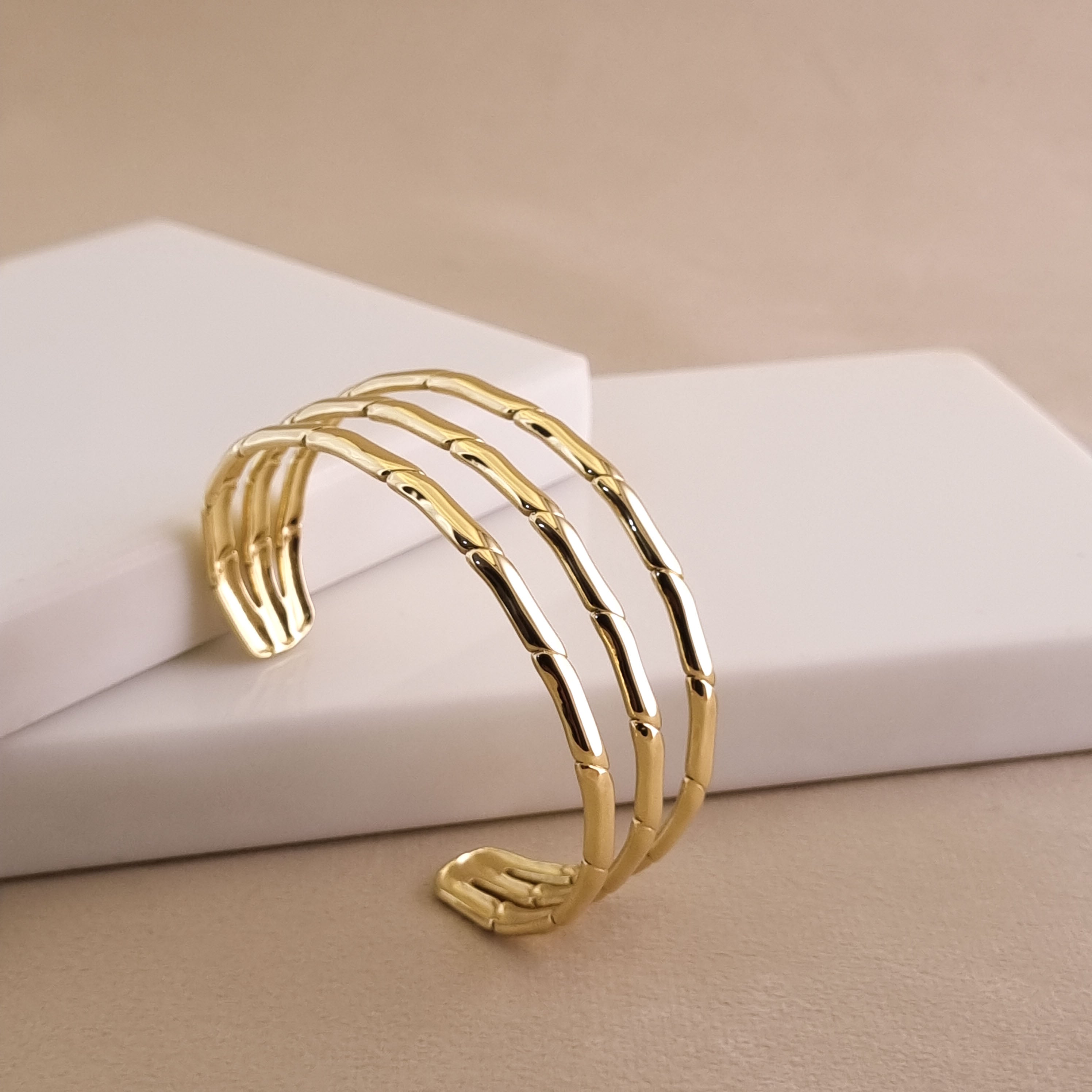 Golden Bamboo Cuff