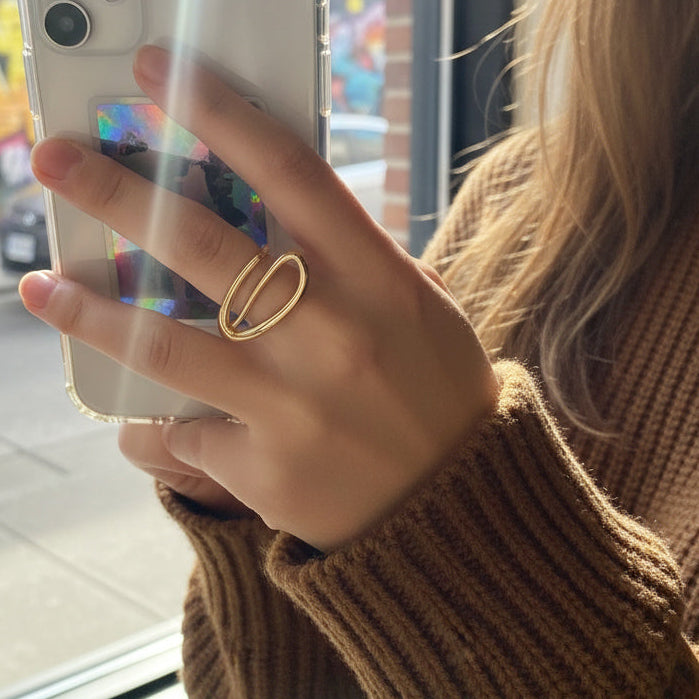 Sculptural Aura Ring