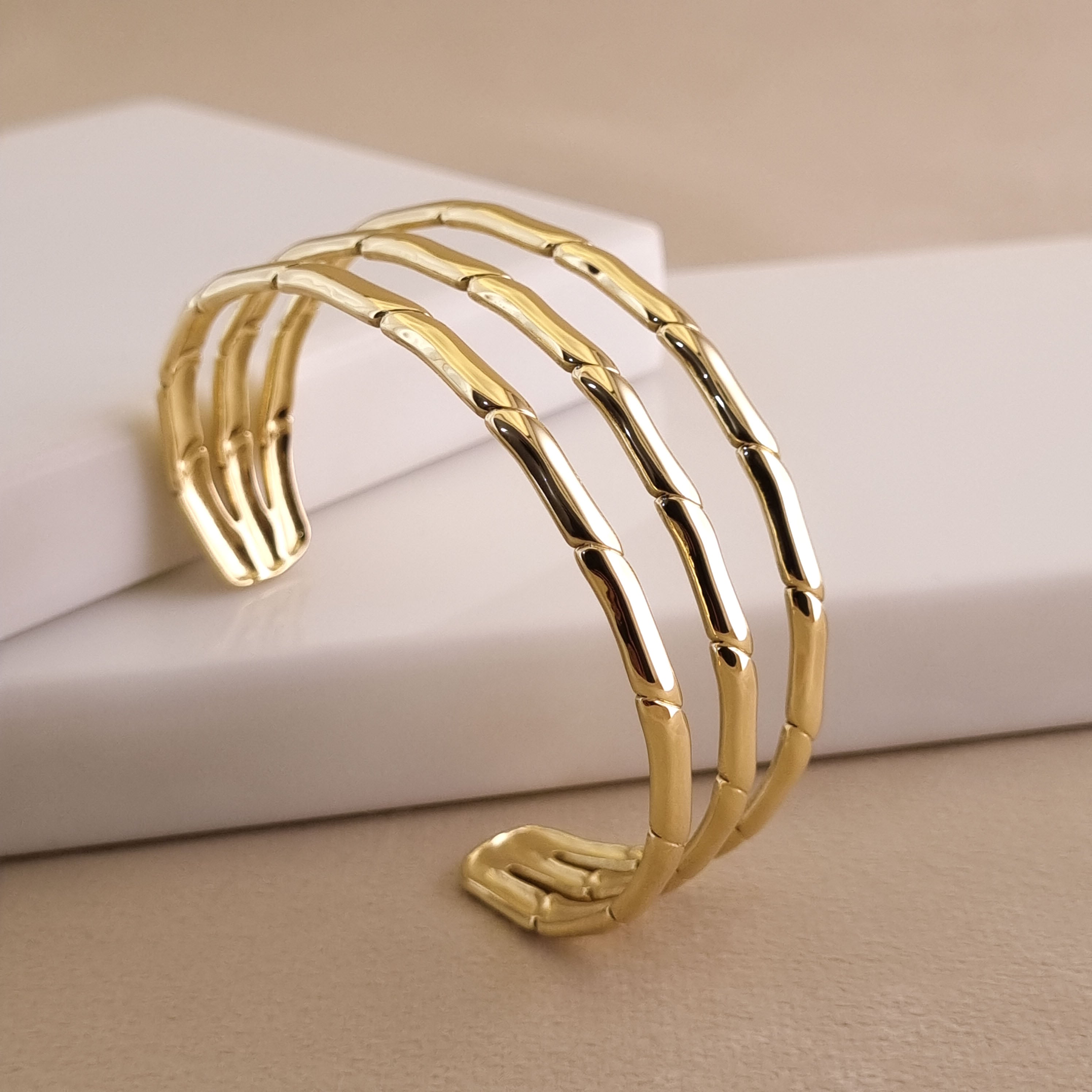 Golden Bamboo Cuff