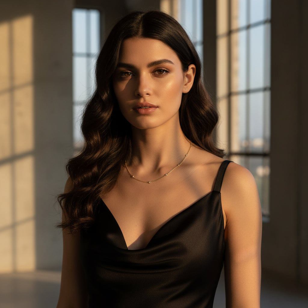 Dainty Aura Station Necklace