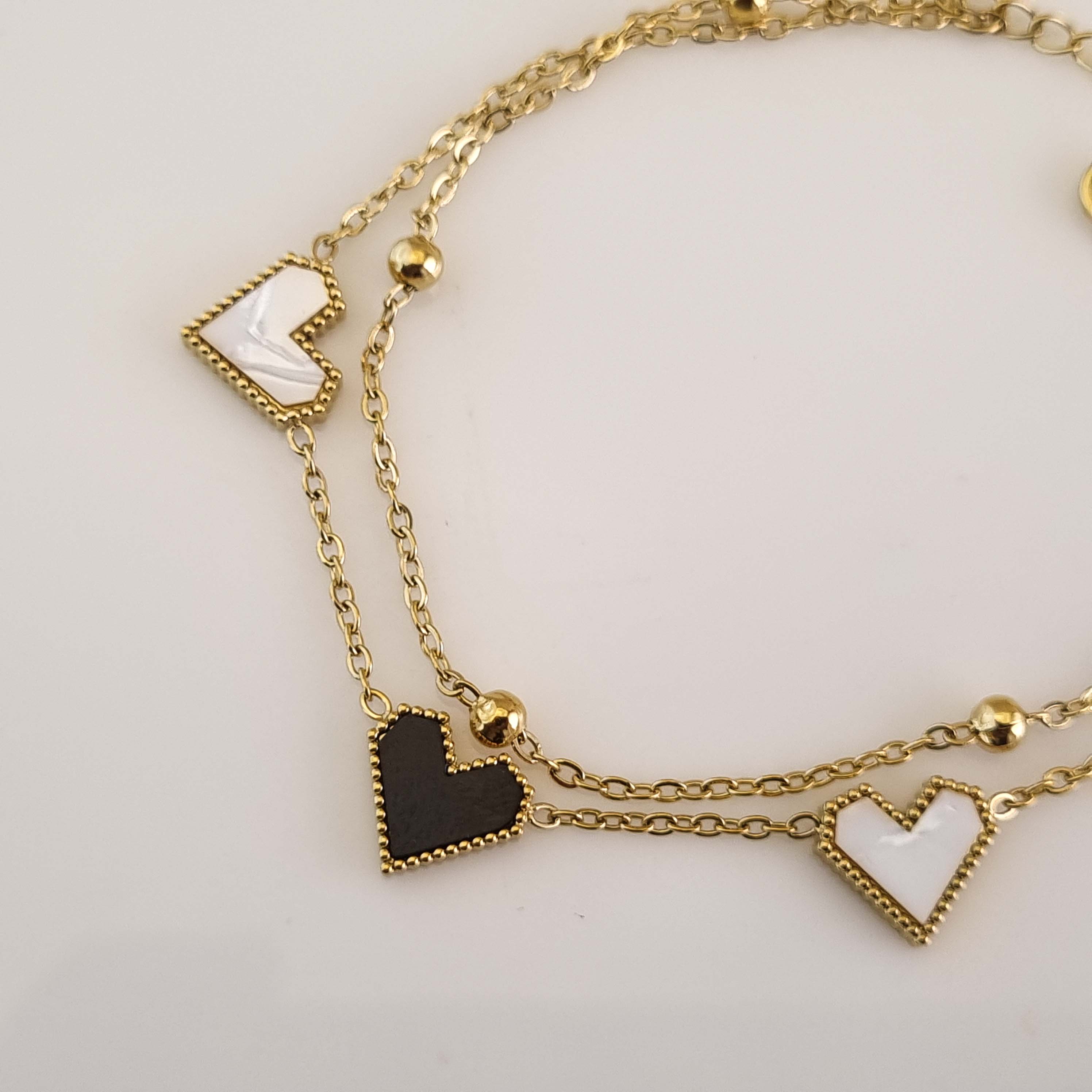 Evelyn Hearts Bracelet