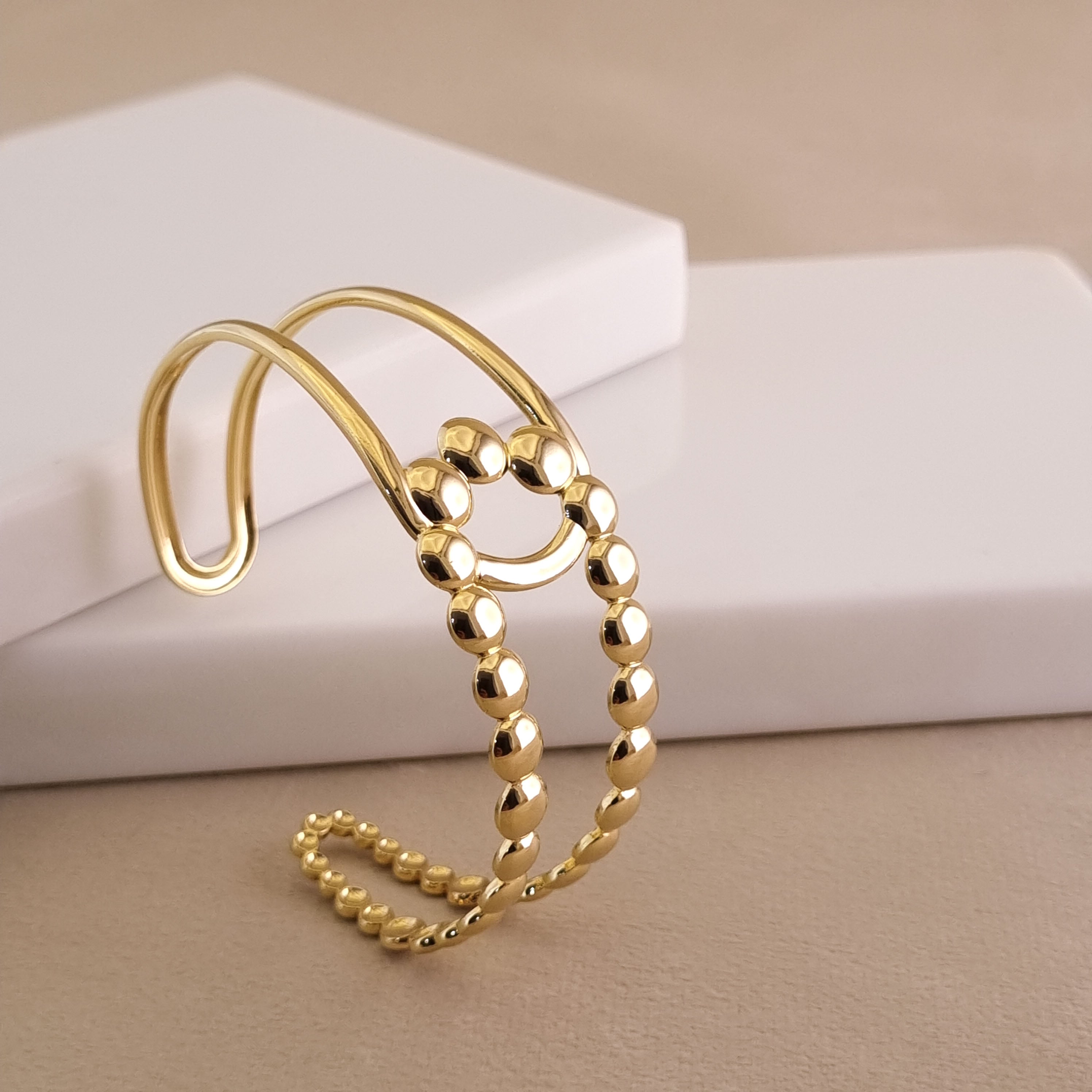 Sculptural Aura Cuff