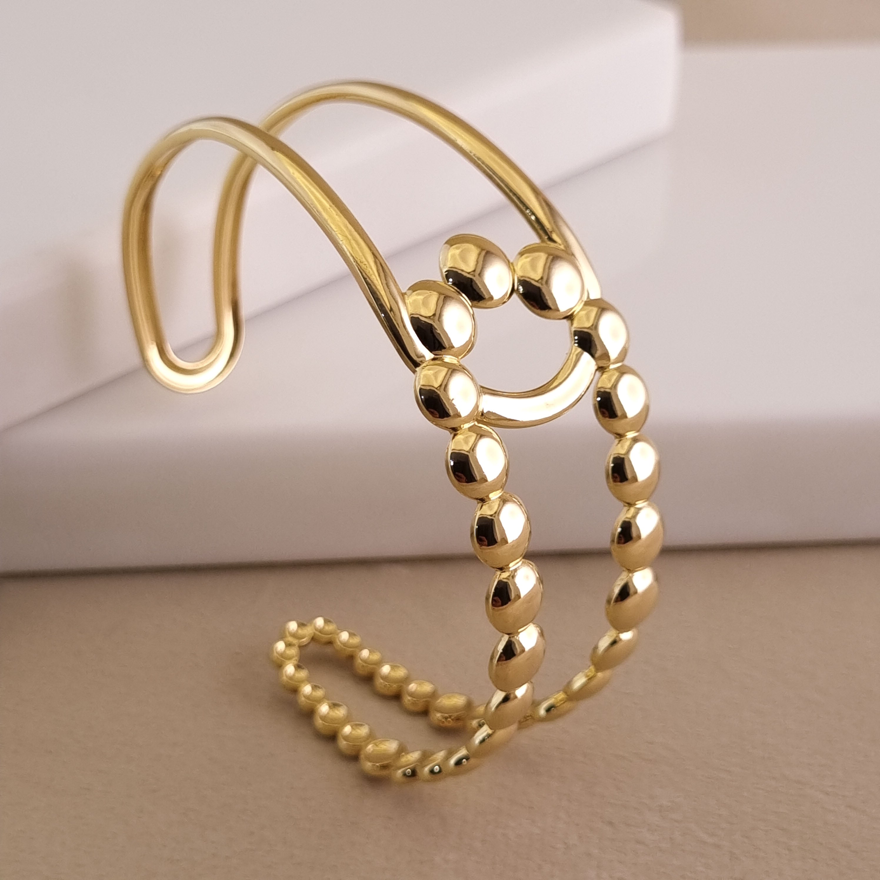 Sculptural Aura Cuff