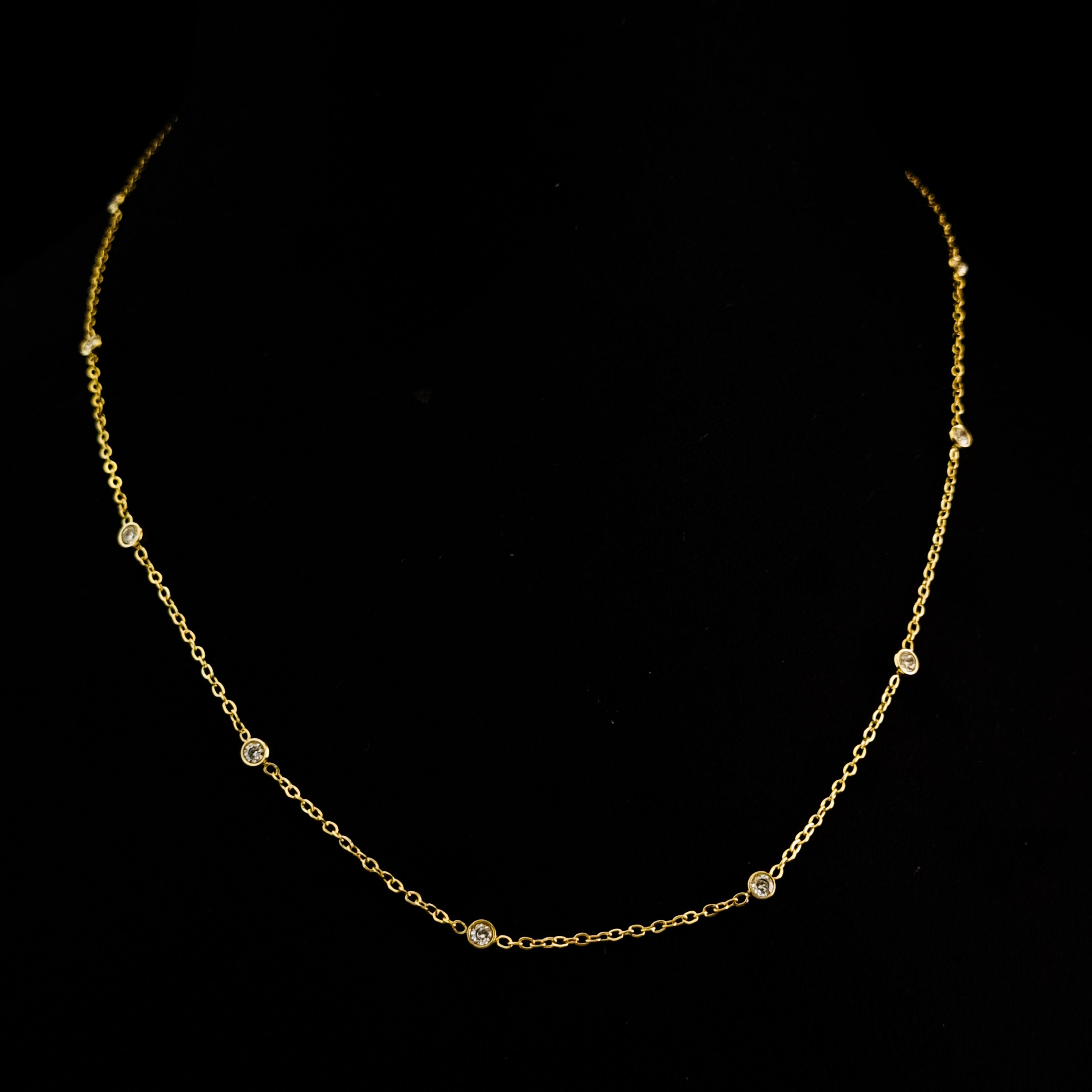 Dainty Aura Station Necklace
