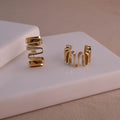 Ripple Hoop Earrings