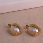 Aurum Crescent Hoops