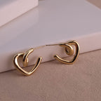 Ethereal Heart Hoops