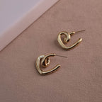 Ethereal Heart Hoops