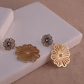 Golden Bloom Statement Earrings