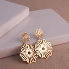 Golden Bloom Statement Earrings