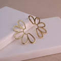 Golden Daisy Openwork Earrings