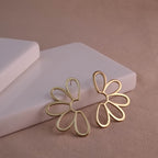 Golden Daisy Openwork Earrings