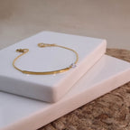 Crystal Bar Chain Anklet