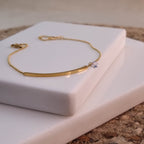 Crystal Bar Chain Anklet