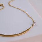 Crystal Bar Chain Anklet