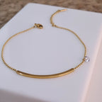 Crystal Bar Chain Anklet