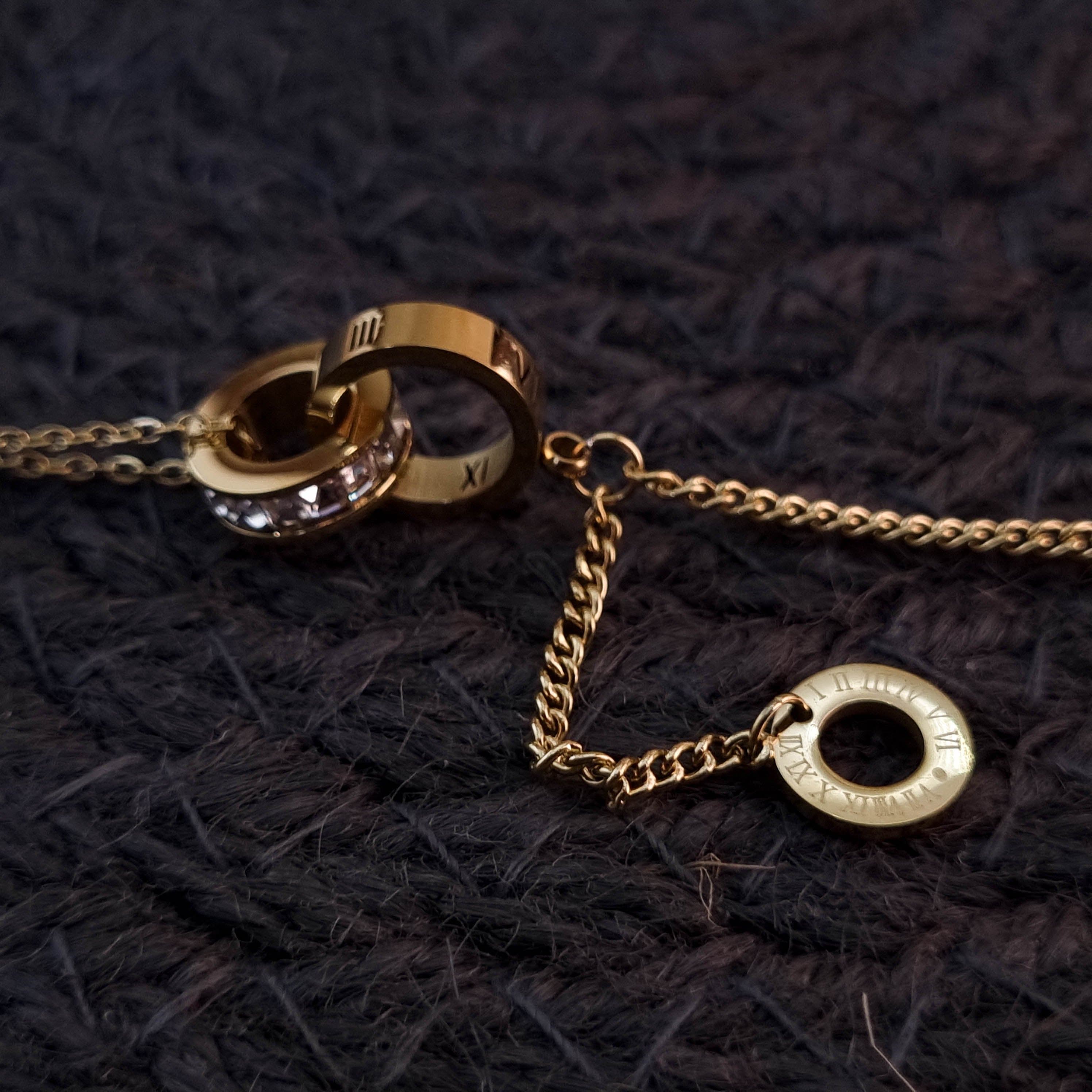 Crystal Ring Drop Anklet