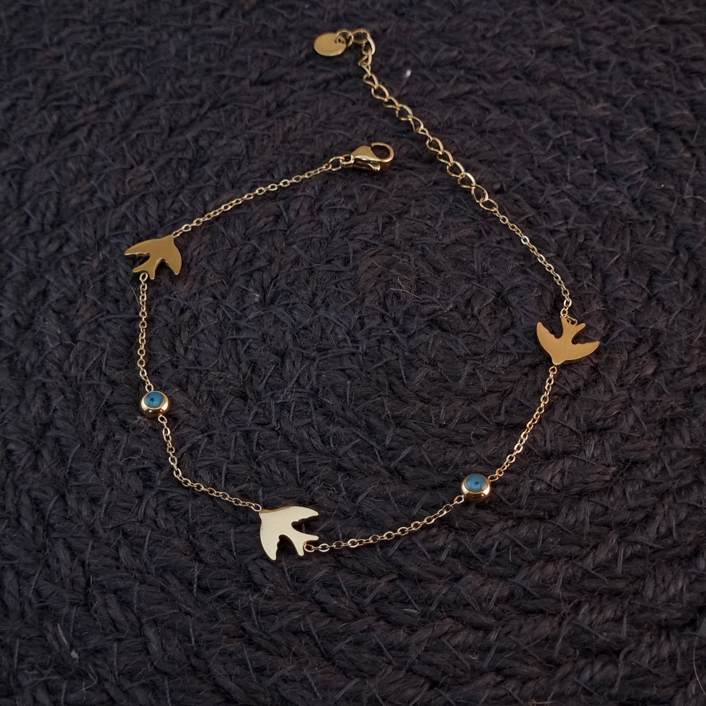 Sky & Sea Dove Anklet
