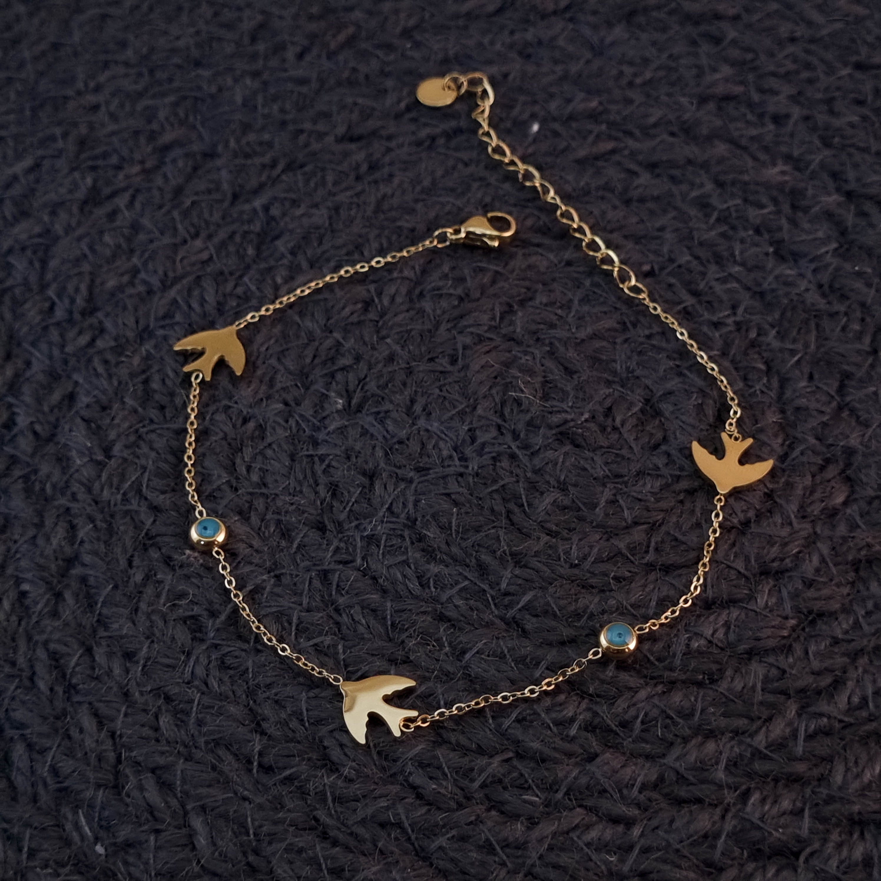 Sky & Sea Dove Anklet