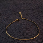 Minimalist Golden Link Anklet