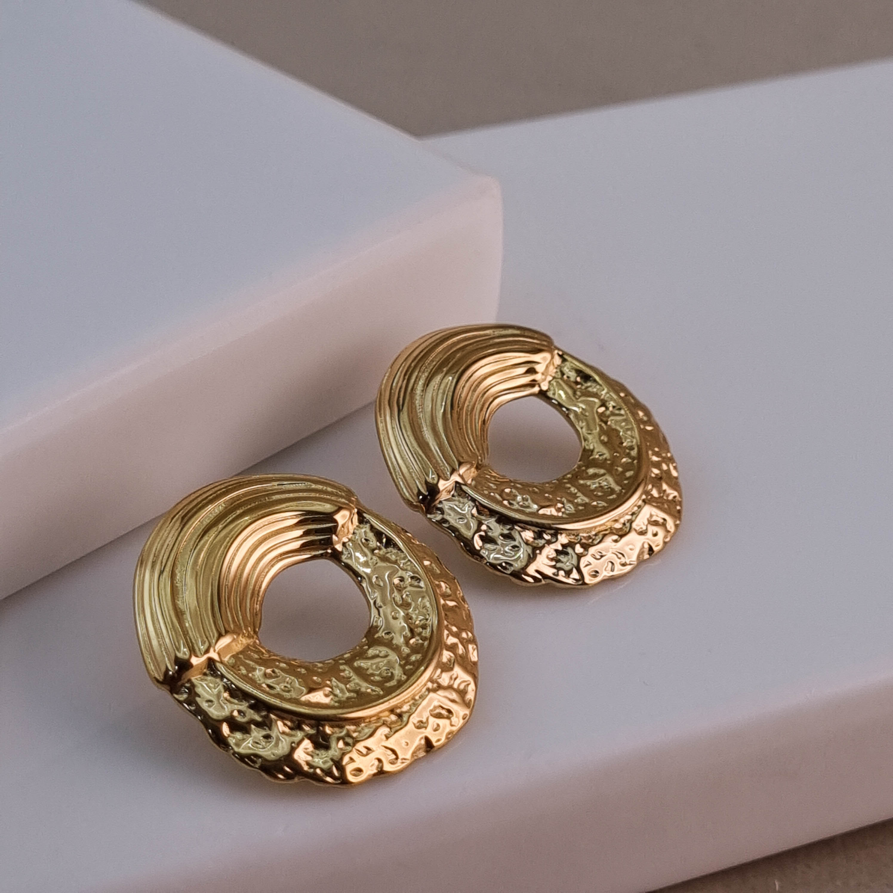 Sculpted Glow Hoops