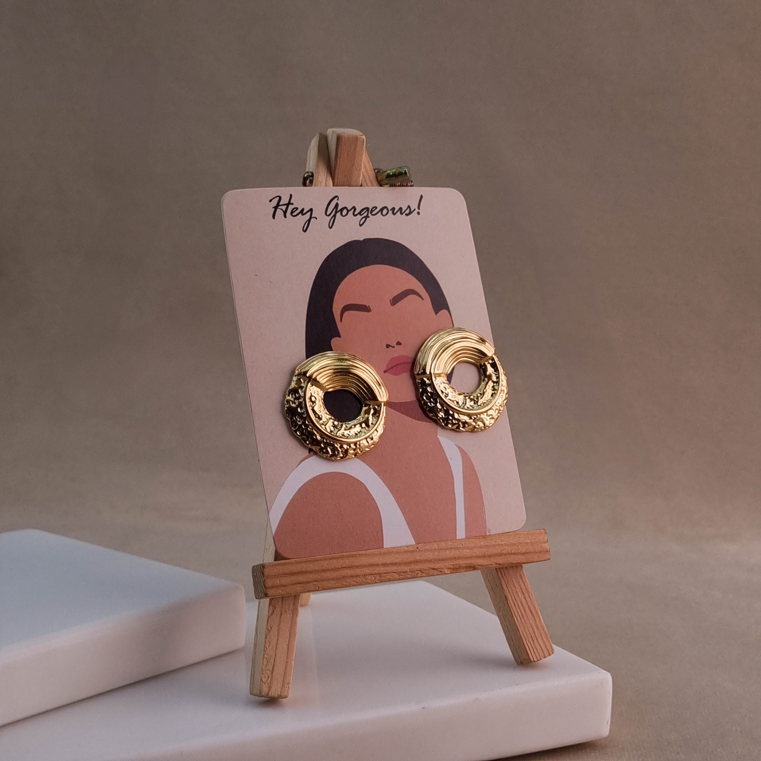Sculpted Glow Hoops