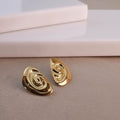 Curve & Gold Earrings