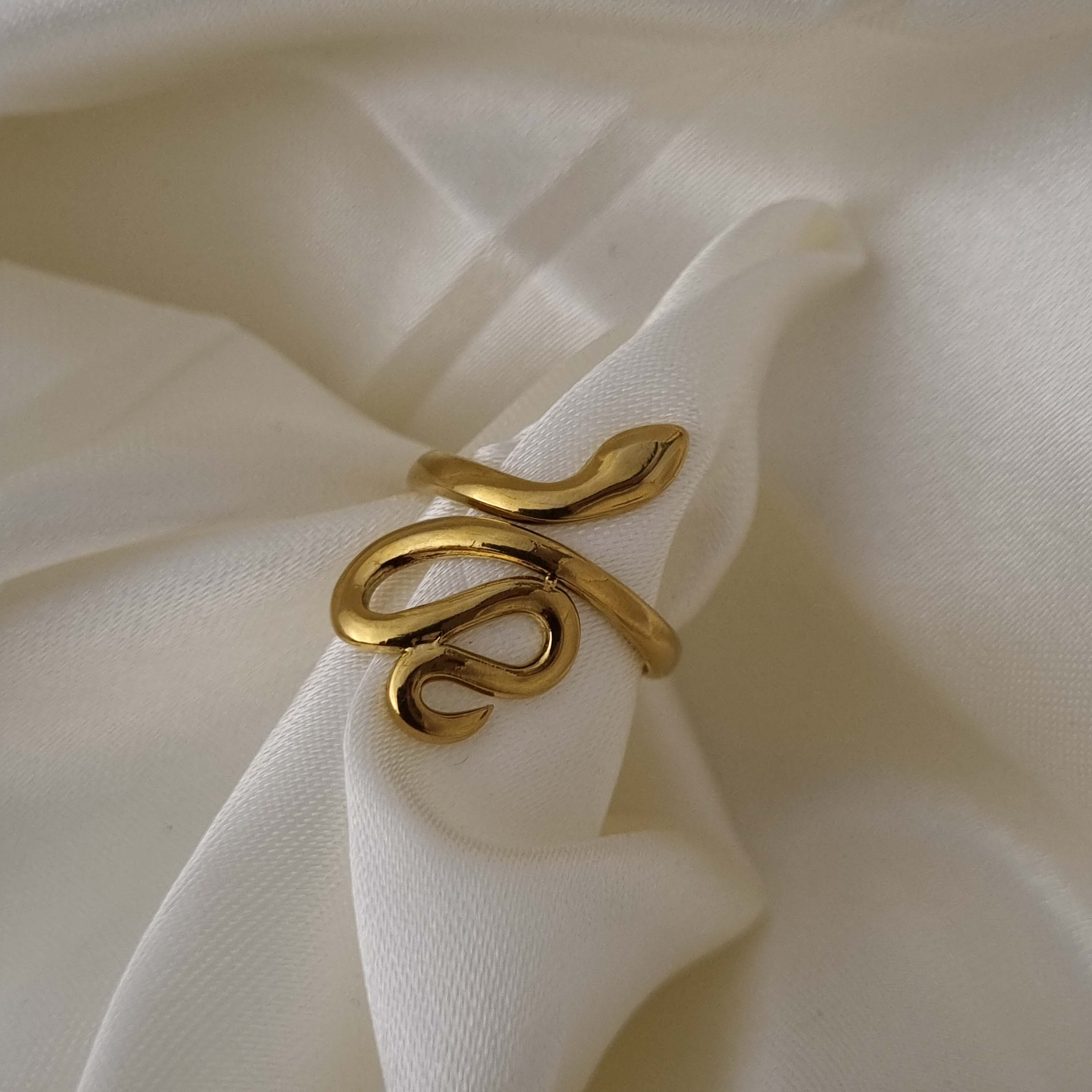 Golden Serpent Ring