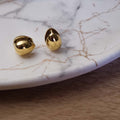 Golden Embrace Huggies Earrings