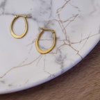 Aureate Oval Hoops