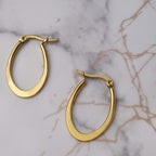 Aureate Oval Hoops