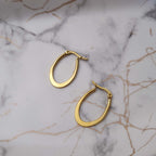 Aureate Oval Hoops