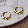 Twisted Opulence Hoops Earrings
