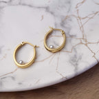 Sol Pearl Hoops