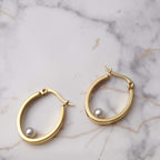 Sol Pearl Hoops