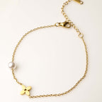 Élan Pearl – Gold-Plated Minimal Pearl Bracelet