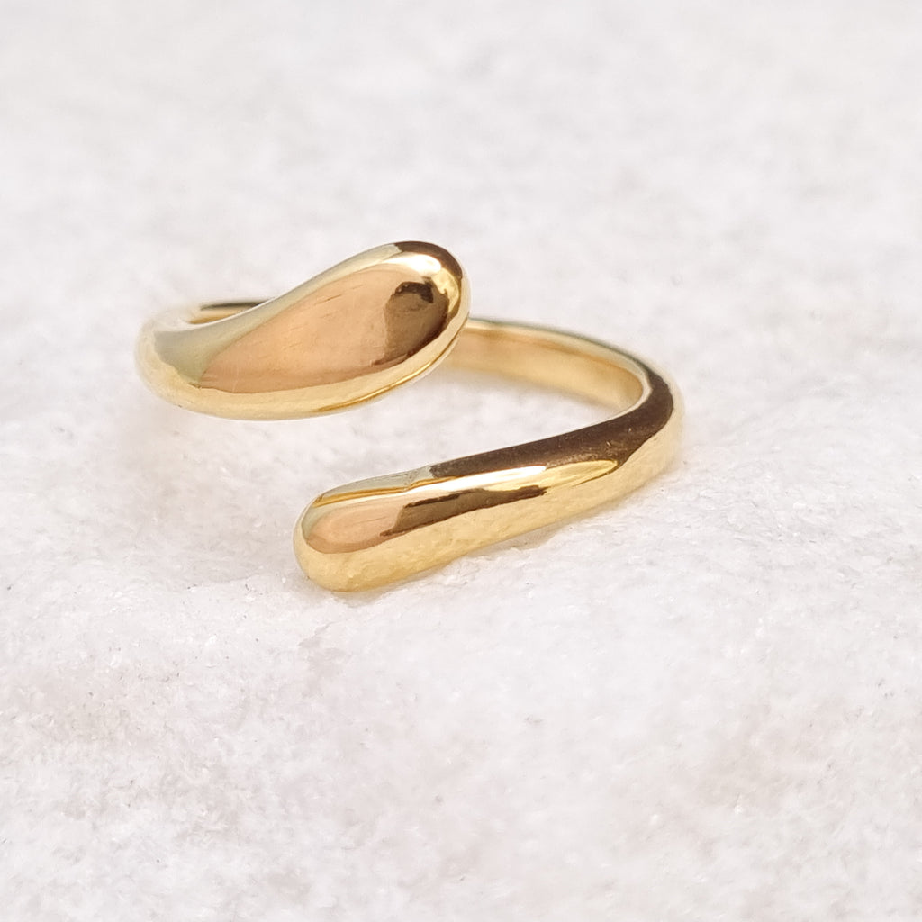 Double Drop Open Ring