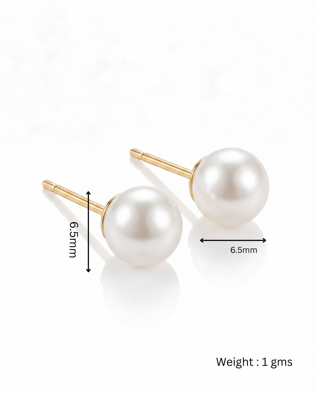 Pearl Ball Stud Earrings