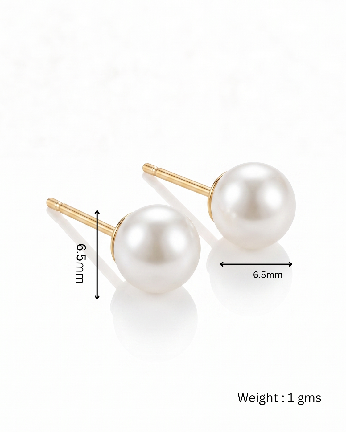 Pearl Ball Stud Earrings