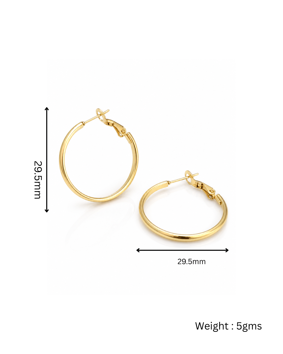 Classic Gold Hoop Earrings